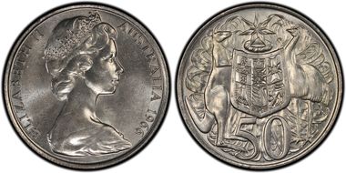 1966 50C KM-67  Ag MS64