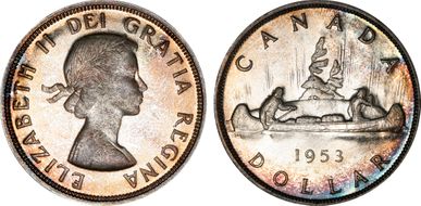 1953 S$1 Strap, SWL MS65