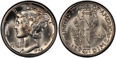 1942-D/D 10C RPM FS-501 MS64