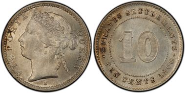 1900-H 10C KM-11  Ag MS64