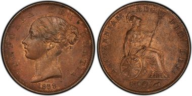 1838 1/2D S-3949 MS62RB