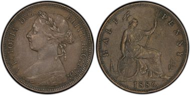 1886 1/2D S-3956 AU50BN