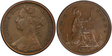 1876-H 1D S-3955 Narrow Date XF40BN