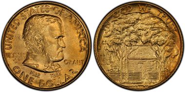 1922 G$1 Grant, No Star MS64