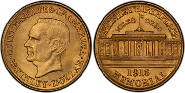 1916 G$1 McKinley MS66