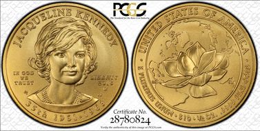 2015-W $10 Jacqueline Kennedy First Strike MS70