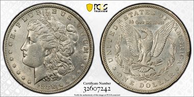 1888-O $1 Doubled Die Obverse AU55