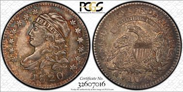 1820 10C JR-11, Small 0 AU58