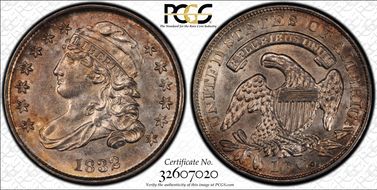 1832 10C JR-2 MS63