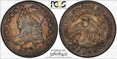 1820 10C JR-6, Small 0 AU50