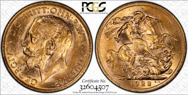 1922-P Sov S-4001 MS63+