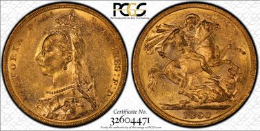 1890-M Sov S-3867B DISH M14 2nd Obverse MS61