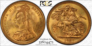 1887-S Sov S-3868A DISH S1 1st Obverse 1st Obv Long JEB Aligned Right MS64