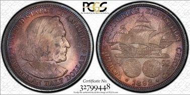 1892 50C Columbian MS66