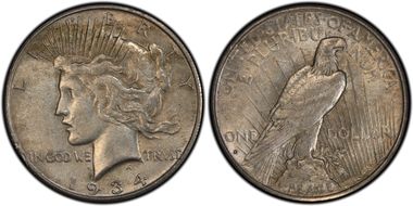 1934-S $1 AU53