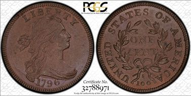 1796 1C S-119 MS65BN