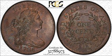 1796 1C S-93 MS63+ BN