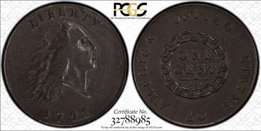 1793 1C Chain, S-2 AU53BN