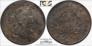 1798 1C S-172 MS63BN