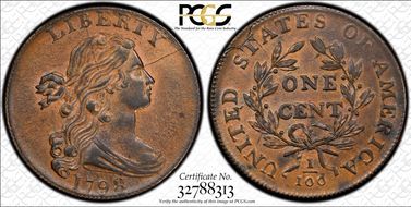 1798 1C S-167 AU58BN