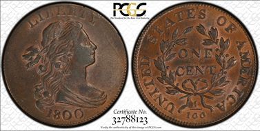 1800 1C S-204 AU58+ BN