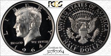 1964 50C Accented Hair PR67CAM