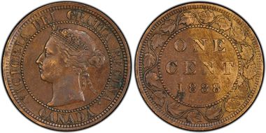 1888 1C Middle 8 Repunched w/ Bead Punch AU53BN