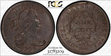 1798 1C S-161 MS63BN