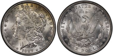 1887 $1 MS63