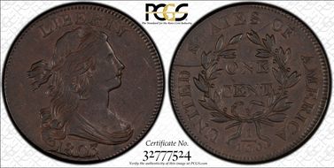 1803 1C S-263, Sm Date, Sm Frac AU53BN