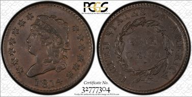 1814 1C S-295, Plain 4 AU53BN