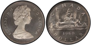 1968 $1 Voyageur Ni SP66