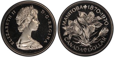 1970 $1 Manitoba Ni SP68