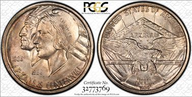 1936 50C Arkansas MS65