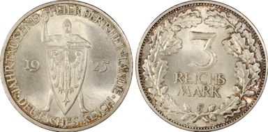 1925-F 3 Mk 1000 Years J-321 MS63