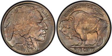 1919 5C 2 Feathers  MS63