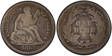 1867 10C VG8