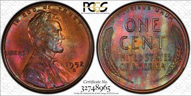 1952-S 1C MS65BN