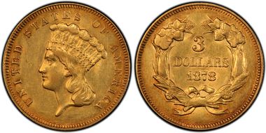 1878 $3 AU55