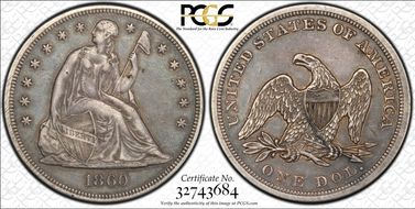 1860 $1 XF40
