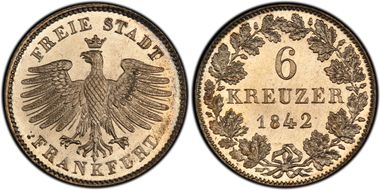 1842 6 Kr MS65+