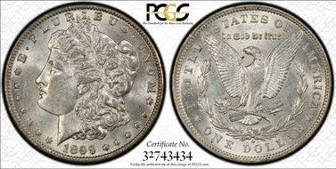 1899-O $1 VAM 31, Micro O AU58