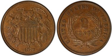 1872 2C MS63BN