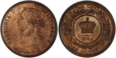 1864 1C Short 6 MS64RB