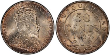 1907 50C MS64