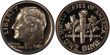 1968-S 10C DDR FS-801 (FS-020.3) PR67CAM