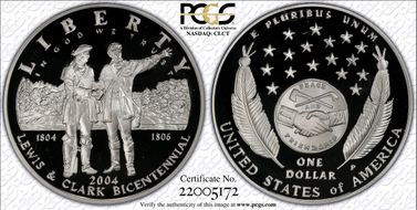 2004-P $1 Lewis & Clark PR69DCAM