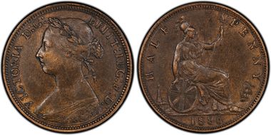 1886 1/2D S-3956 AU50BN