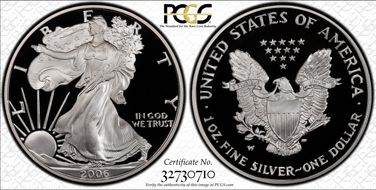 2006-W $1 Silver Eagle PR70DCAM