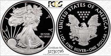 2014-W $1 Silver Eagle PR70DCAM